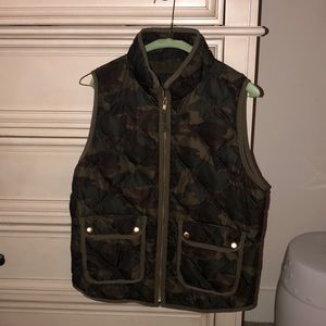 Newest version camo j crew vest